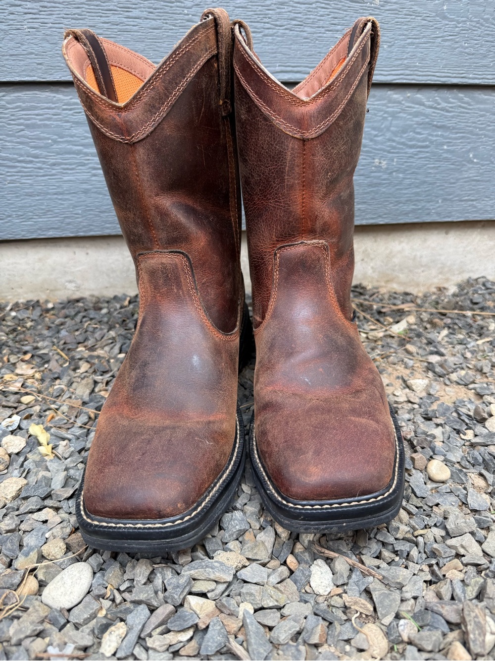 Ridgecut Toughwear Waterproof Pull-On Work Boots Men’s 11 Leather MemorySole - Picture 3 of 8